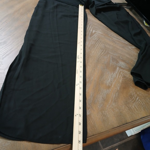 Blashe Jumpsuit Black Sz S Lace Cut Out Wide Leg Lined Adjustable Straps - Picture 11 of 13